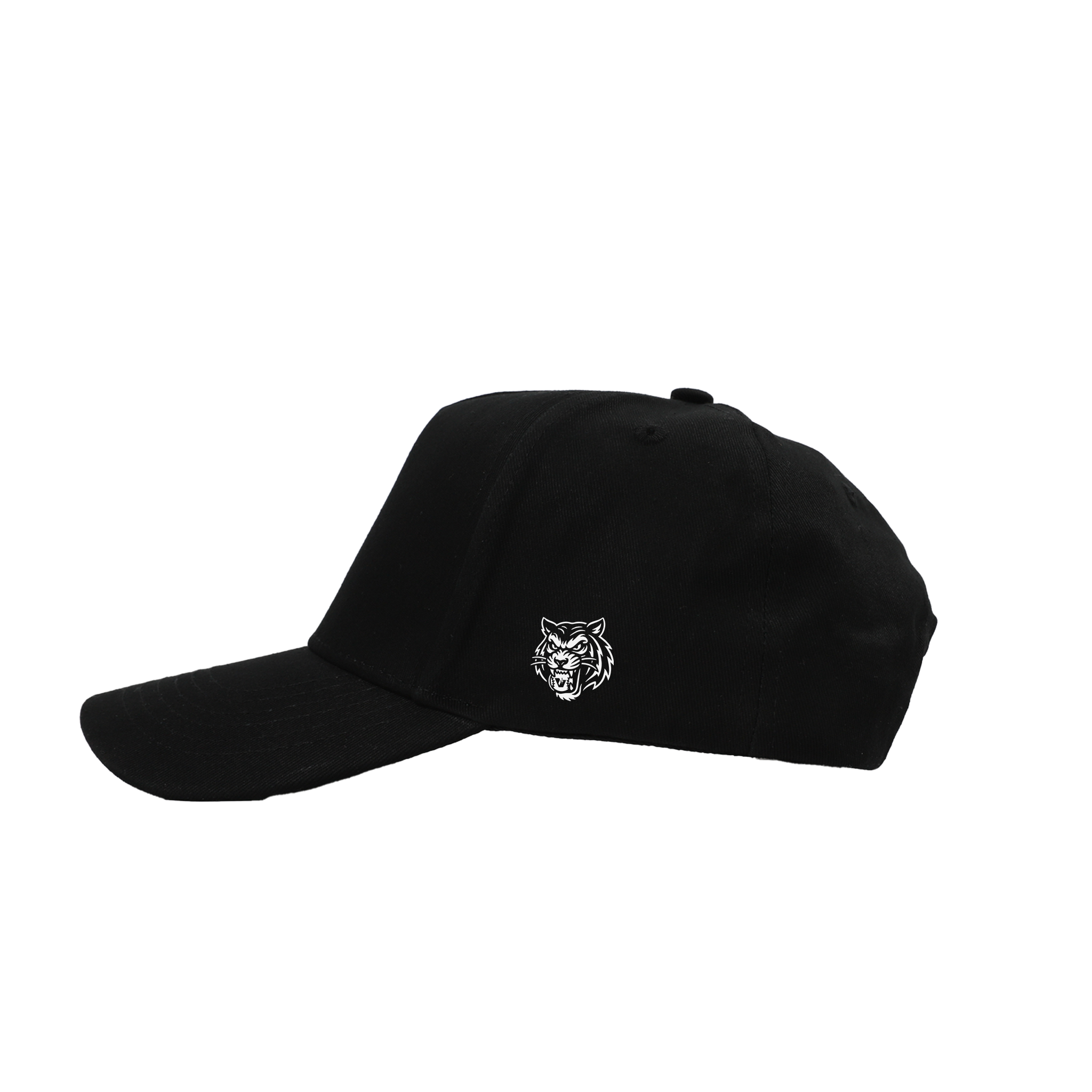 "V" LOGO EMBROIDERED TRUCKER HAT - BLACK