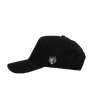"V" LOGO EMBROIDERED TRUCKER HAT - BLACK
