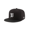 "V" LOGO EMBROIDERED SNAPBACK HAT