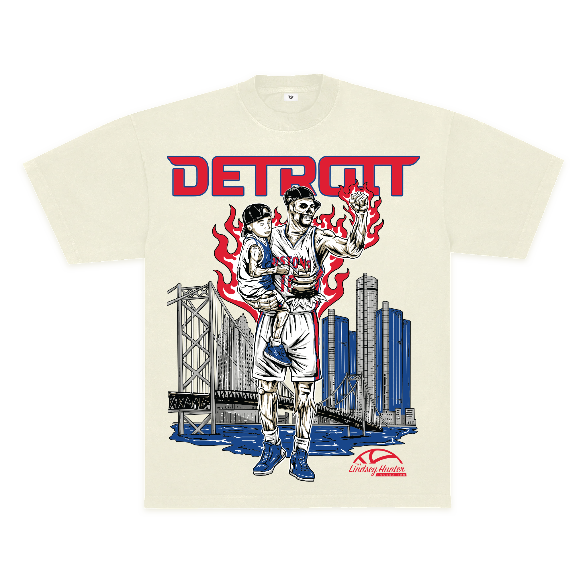 LINDSEY HUNTER FOUNDATION x VENGEFUL TEE - CREME