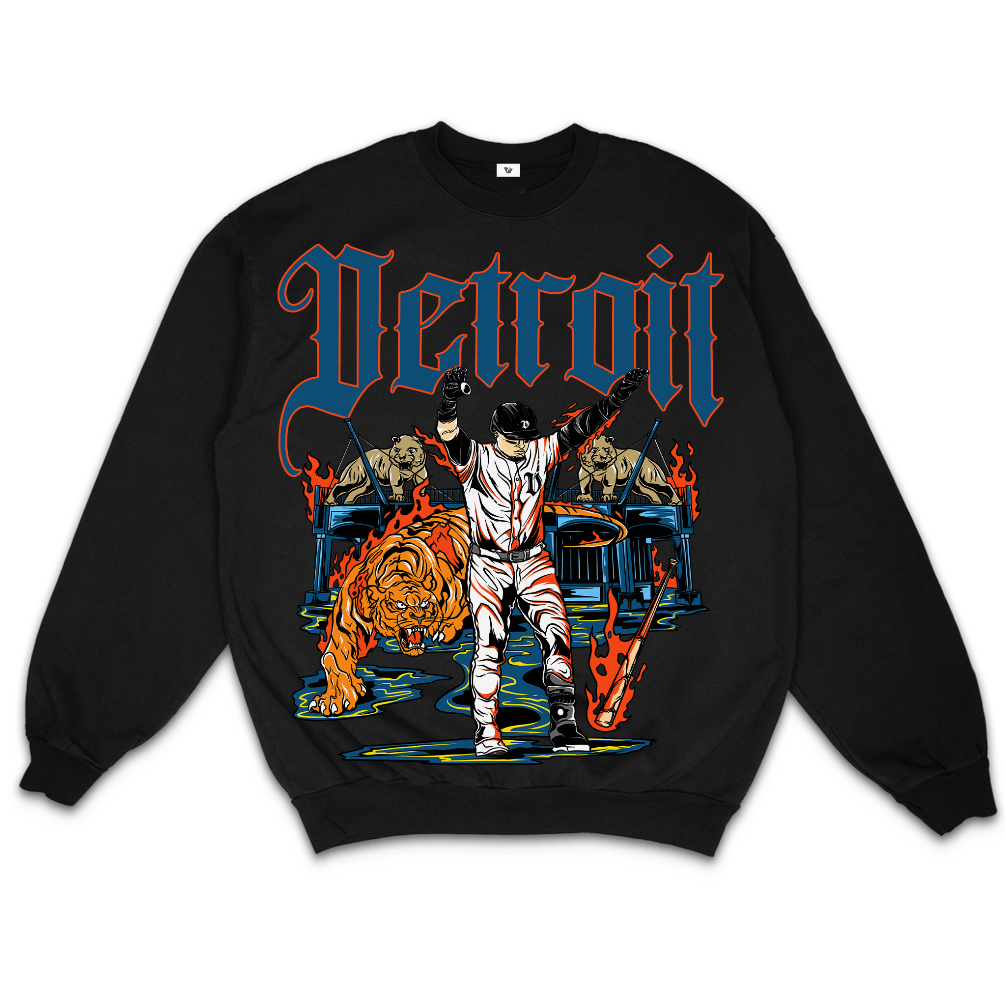 ★NOT4NERD★ Forest Fires Crewneck Black FOREST FIRES CREWNECK – ALAND USA